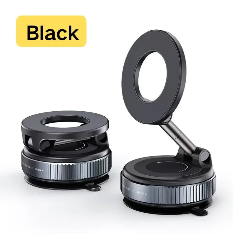 Car Mount Electric Vacuum Magnetic Holder Foldable Suction Stand