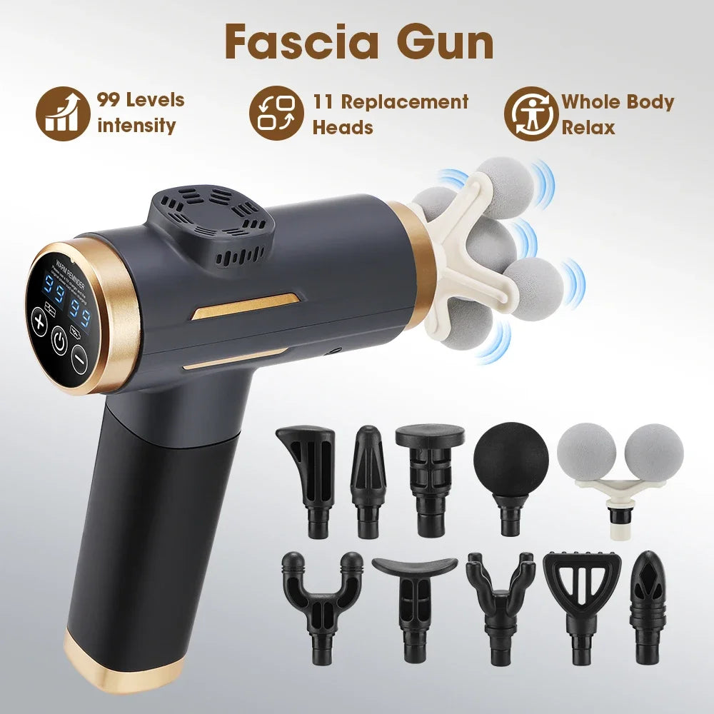 Electric Fascia Gun Head Deep Tissue Massager