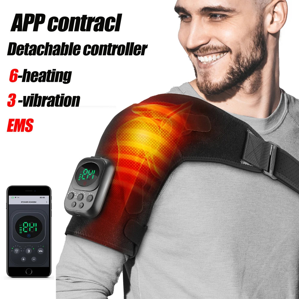 Electric Heating Shoulder Brace LED Display Vibration