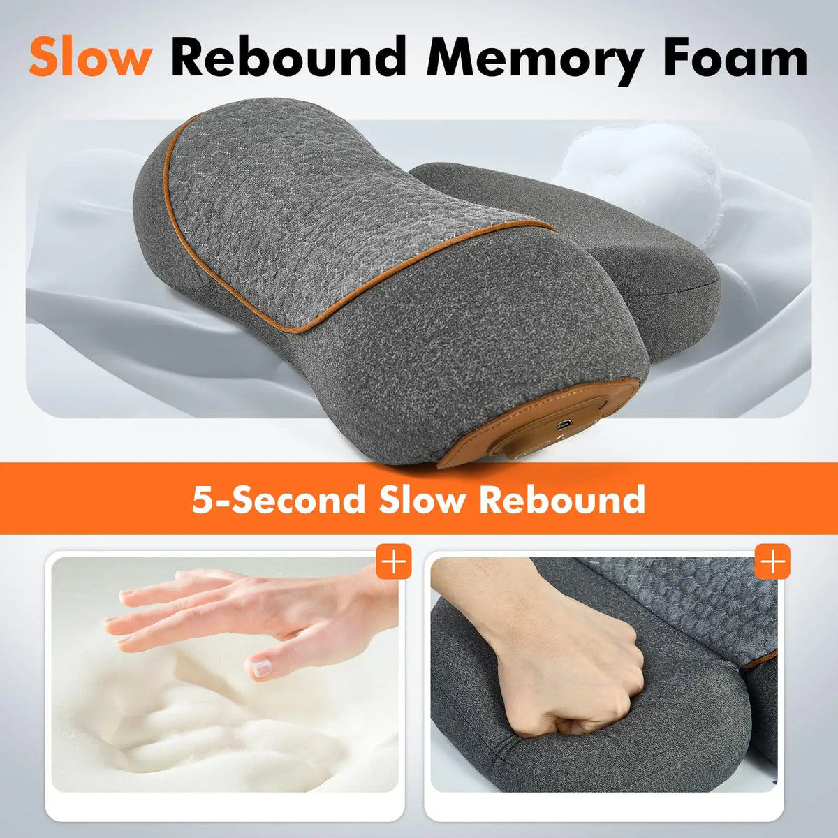 Electric Neck Massager Cervical Pillow Hot Compress