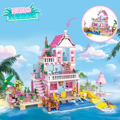 Friends City Tree House Summer Holiday Villa Castle For Kid