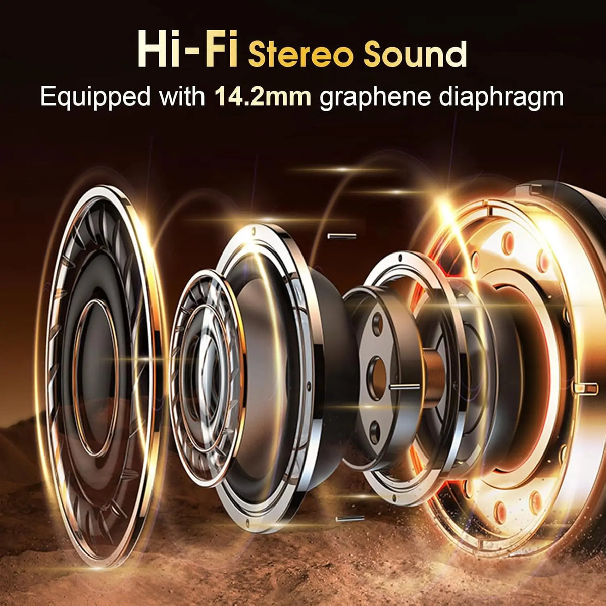 Original GDLYL HD65 TWS Bluetooth V5.4 Headphones Wireless