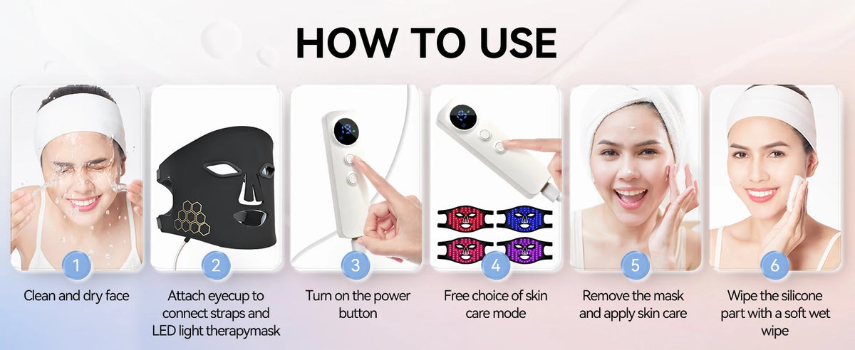 Hello Face Rechargeable Red Light Mask for Face & Neck