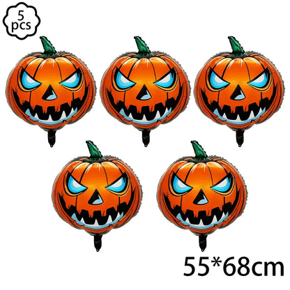 Halloween Balloon Decoration Halloween Black Spider Balloon Giant Skull Skeleton Balloon