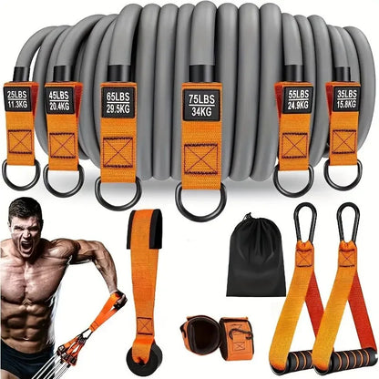 Resistance Strap with Handle: Used for Muscle Training