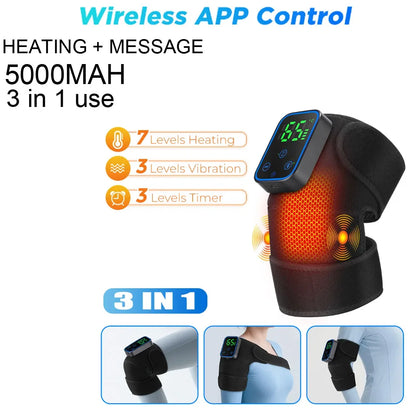 Electric Shoulder Massager Heating Pad Vibration Massage