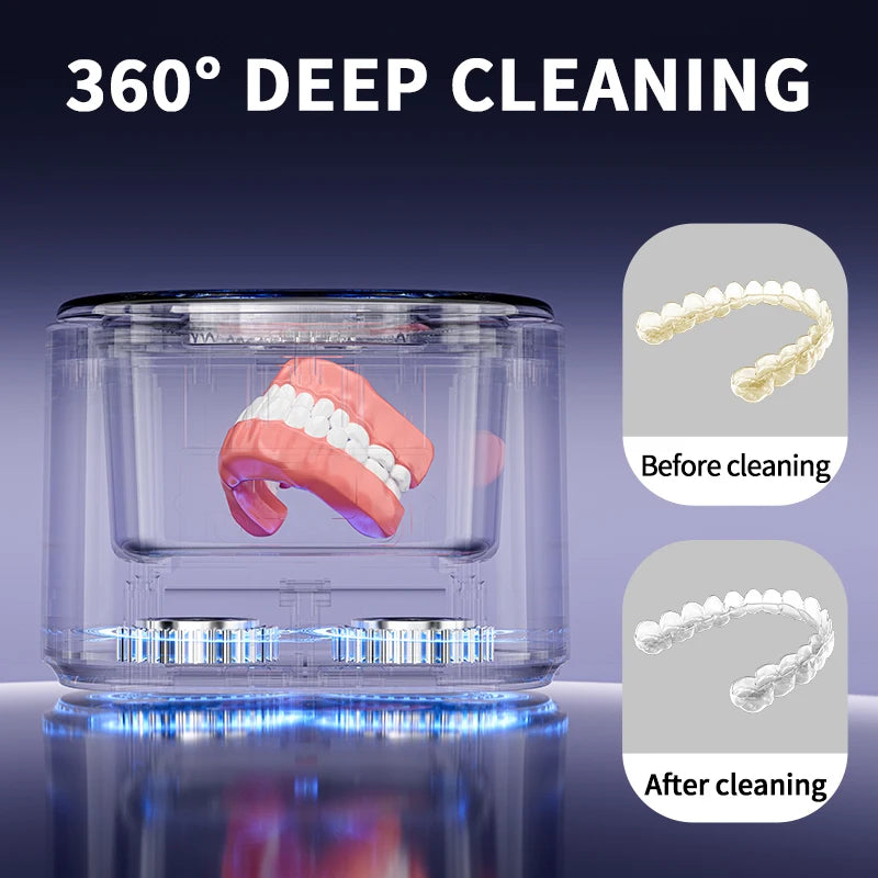 Ultrasonic Cleaner for Dentures Retainer Braces Jewelry