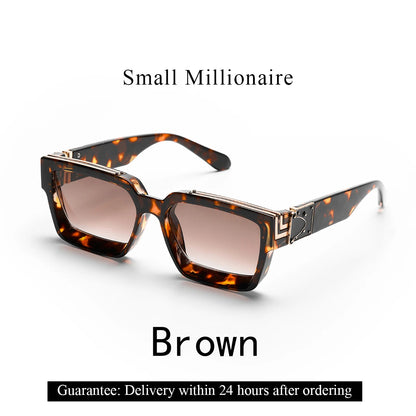 Retro Black Millionaire Shades Luxury Sunglasses