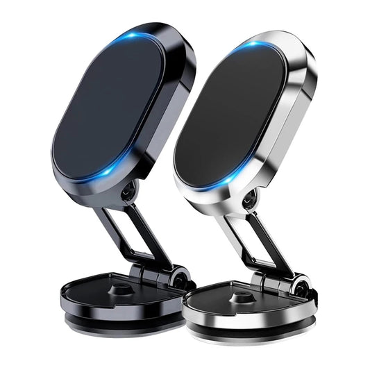 Aluminum Alloy Folding Magnetic Car Phone Holder 360° Rotation