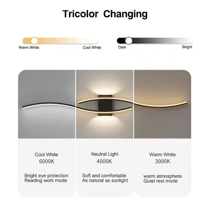 Minimalist Bedroom LED Wall Lamps Decor Wall Lights