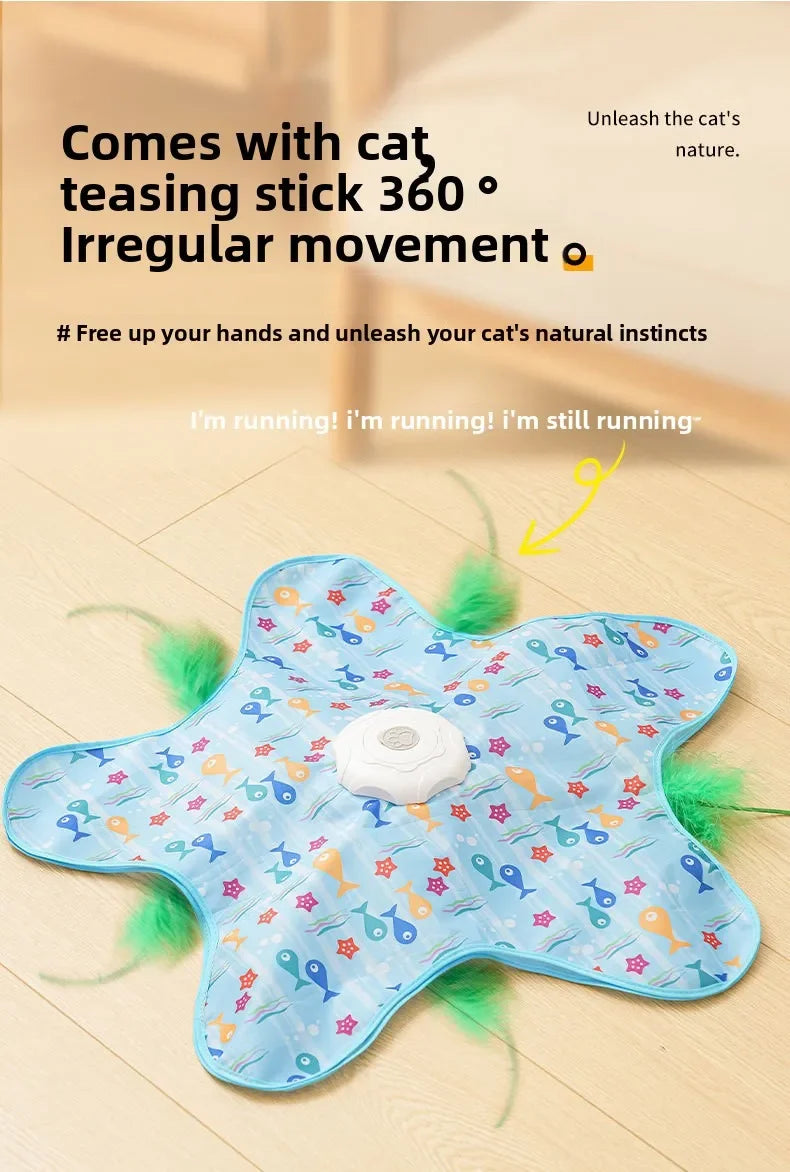 Electric cat turntable pet toy self-stimulating