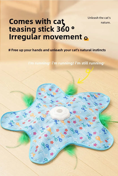 Electric cat turntable pet toy self-stimulating