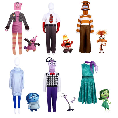 Anime Movie Inside Out Joy Cospaly Costume Disgust