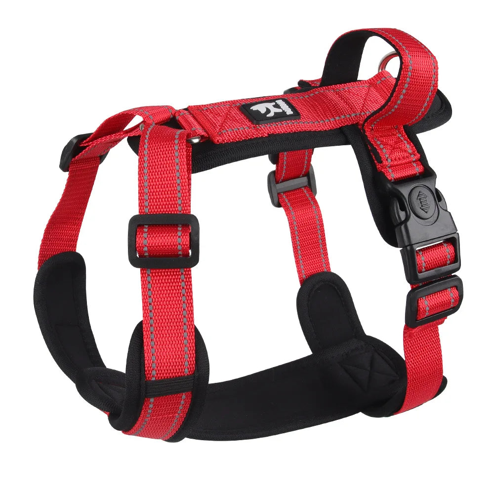 New Pet Harness Reflective With Handle Easy Control