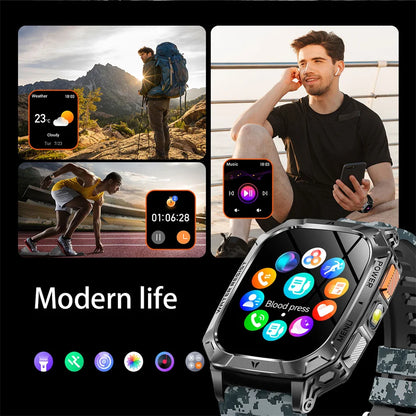 1400mAh Super Battery Durable Adult Smart Watch 2.01 inch