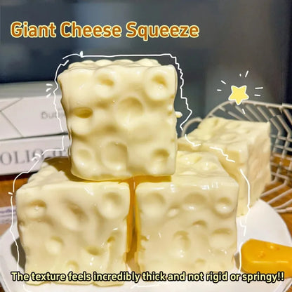 Taba Squishy  Cheese Cube Stress Ball Shapeable Squeeze Ball