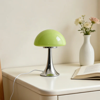 Jellyfish Dome Glass Table Lamp Coastal Modern Bedside