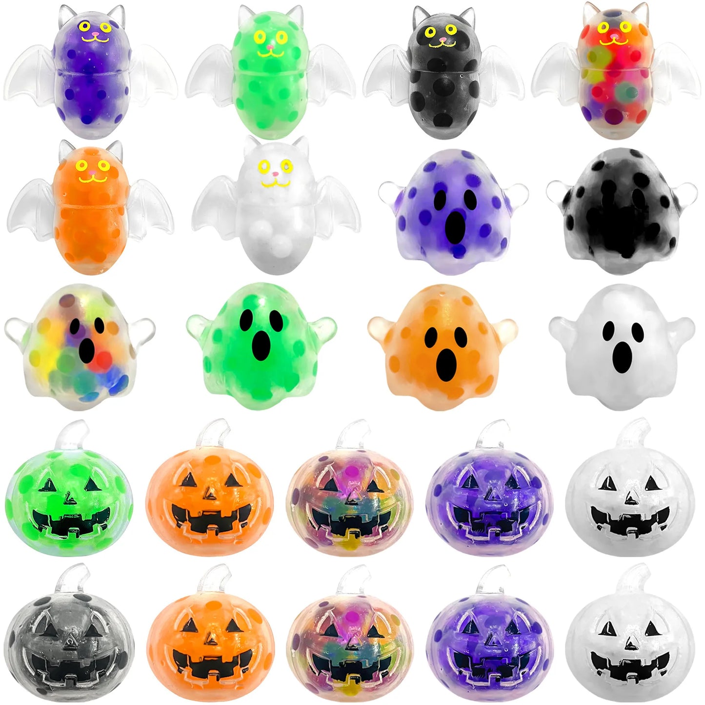 Spooky Halloween Squishy Bead Squeeze Ball Pumpkin Ghost