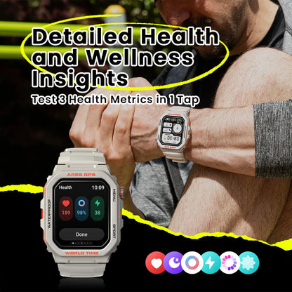 New Zeblaze Ares GPS Smart Watch Built-in Alexa & GPS