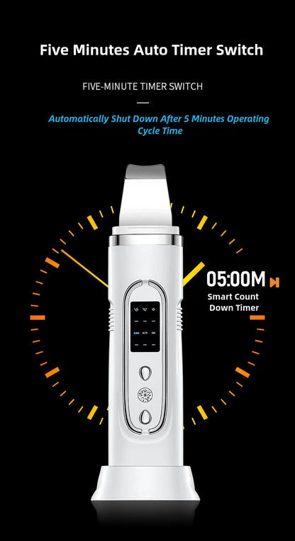 Ultrasonic Skin Scrubber Electric Facial Cleansing Pore