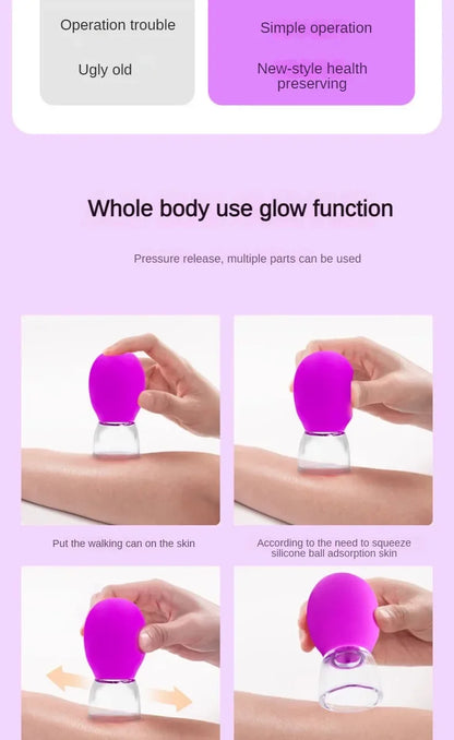 Silicone Cupping Massage Cup Massager Vacuum