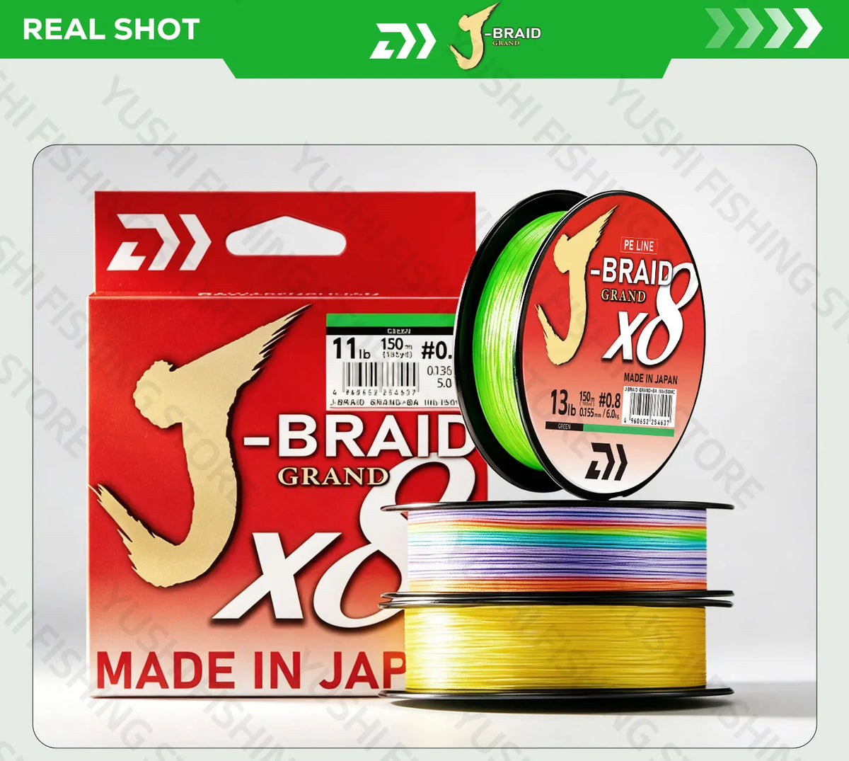 Original X8DAIWA-J Braided Expedition 8 strands Fishing Line
