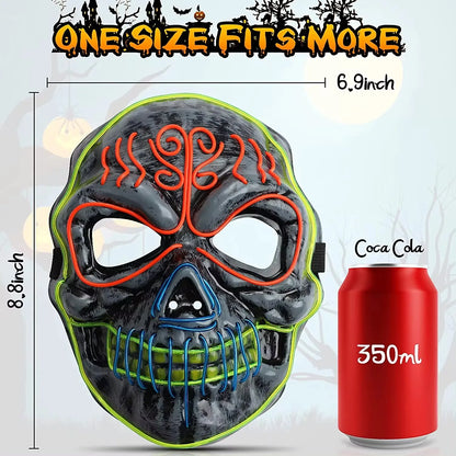Halloween Horror Skull Head Mask Cosplay Scary Skeleton