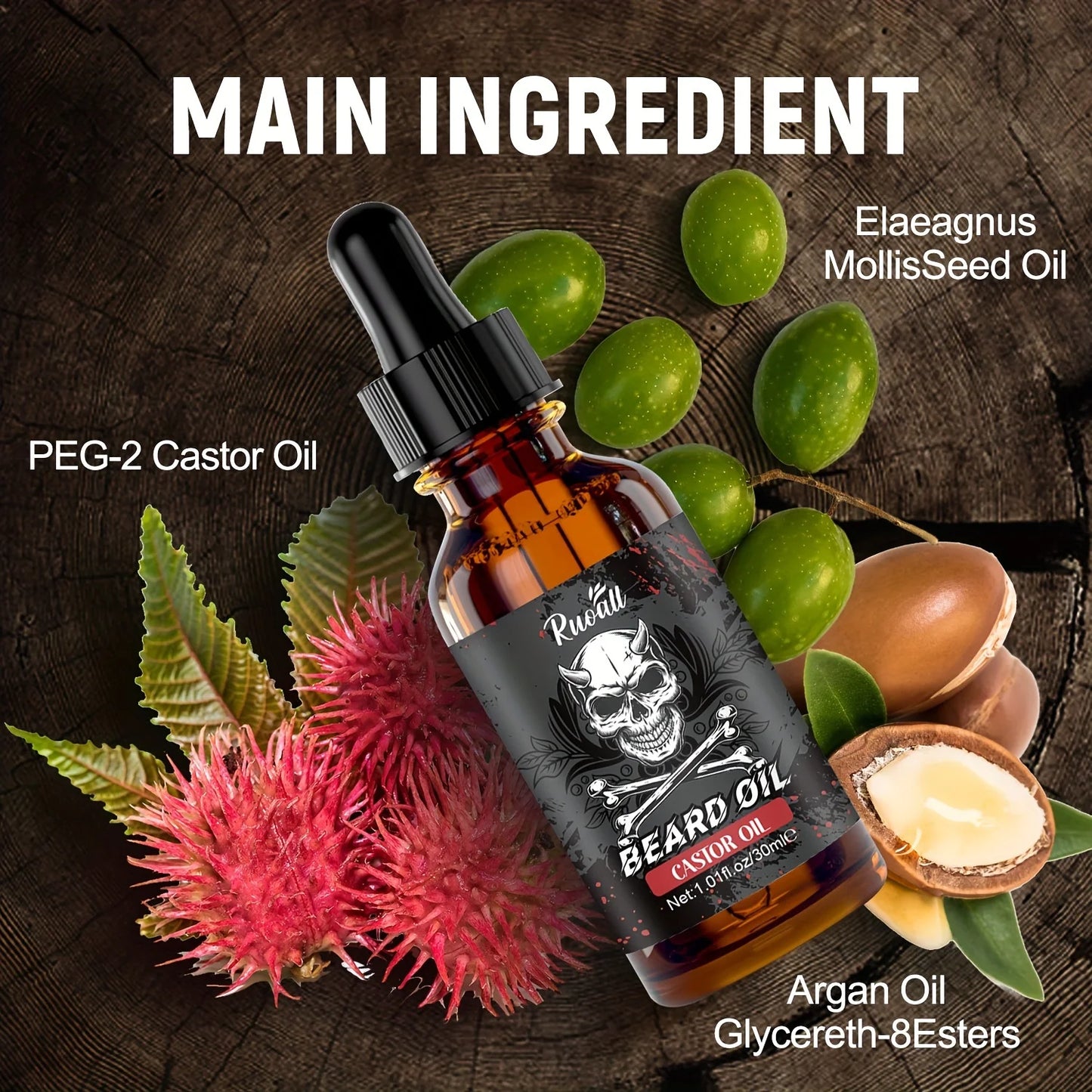 Beard essential oil rich in castor oil Beard Growth And Grooming
