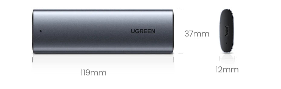 UGREEN M2 SSD Case NVME SATA Dual Protocol M.2 to USB Type C