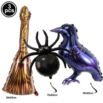 Large Halloween Standing Foil Balloons Haunted House Castle