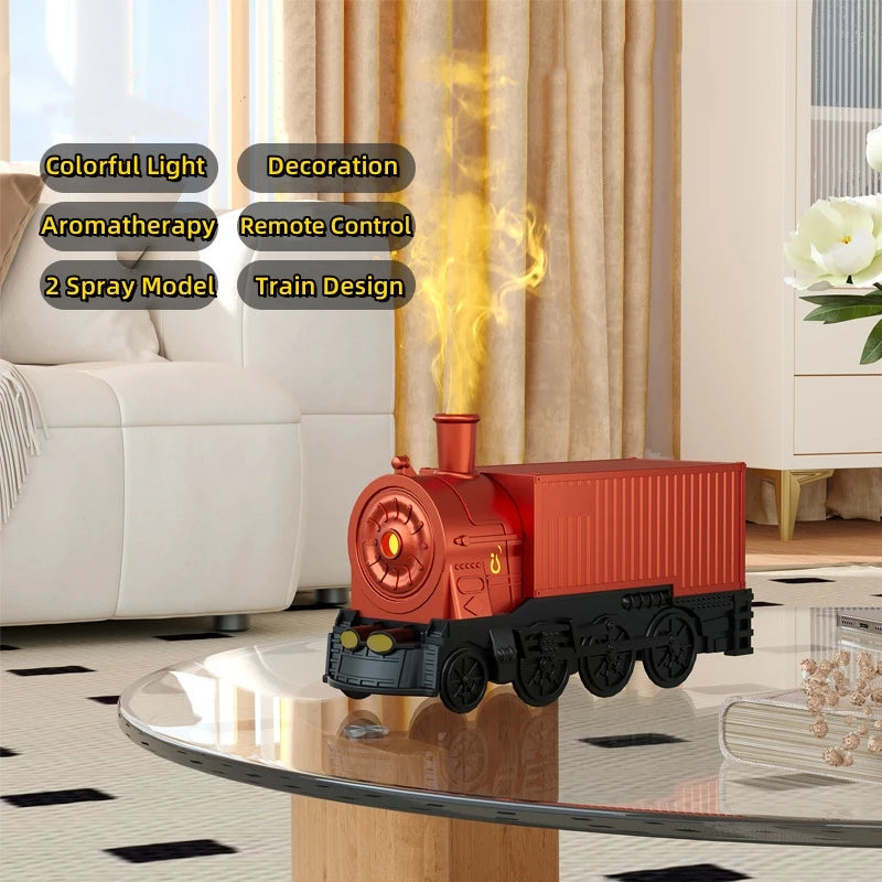 Steam Train Essential Oil Diffuser with Light Train Humidifier