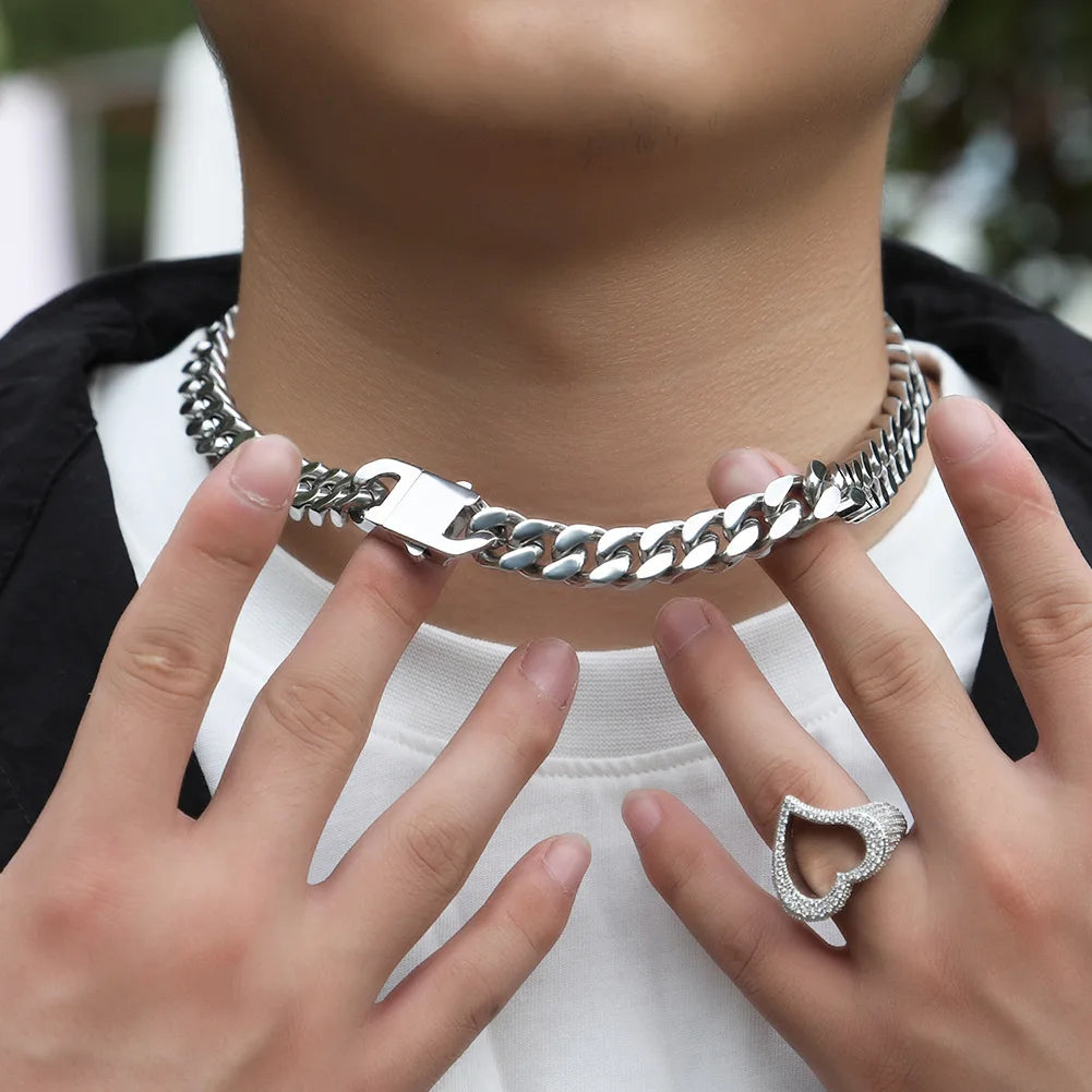 316 Stainless Steel Plated 18k Gold Fashion Hip Hop Bracelet