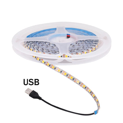 3MM 5MM 8MM Width DC 5V LED Strip 2835 120LEDs