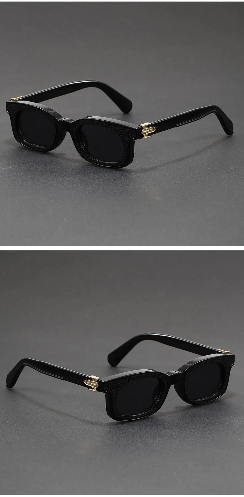 New Fashion Vintage Rectangle Frame Sunglasses Men