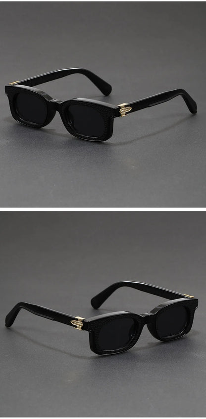 New Fashion Vintage Rectangle Frame Sunglasses Men