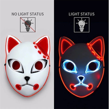 Halloween Neon Mask Cosplay Japanese Anime Neon LED