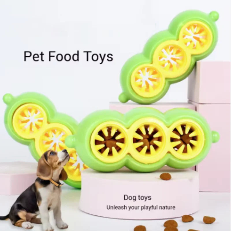 New Dog Treat Dispensing Toy Pea Puzzle Slow Feeder