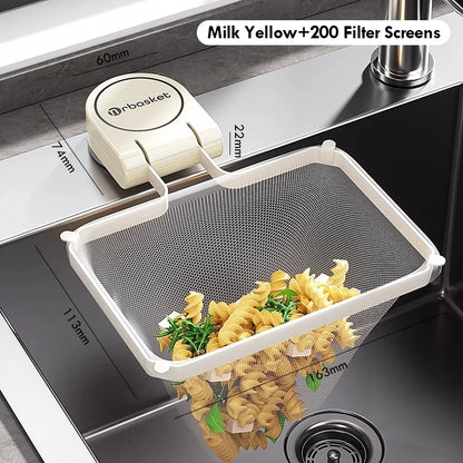 Kitchen Sink Filter Rack Suction Cup Iron Drain Filter