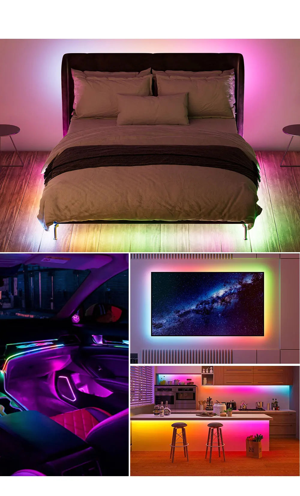 WS2812B COB LED Strip Individually Addressable Smart RGB