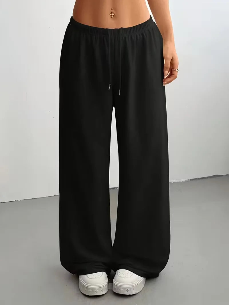 Women Jogger Cotton Pants Casual Drawstring Loose Unisex