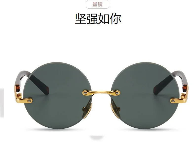 Men's Resin Sunglasses  Frameless UV400 Sunglasses