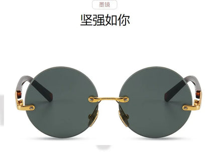 Men's Resin Sunglasses  Frameless UV400 Sunglasses