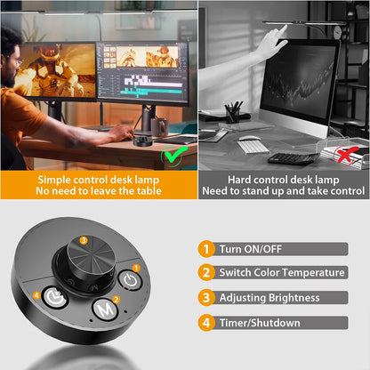 LED Ultra Bright Eye-Caring Desk Lamp Clip-on Office