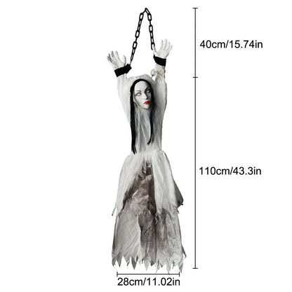 Halloween Decoration Hanging Pumpkin Head Scream