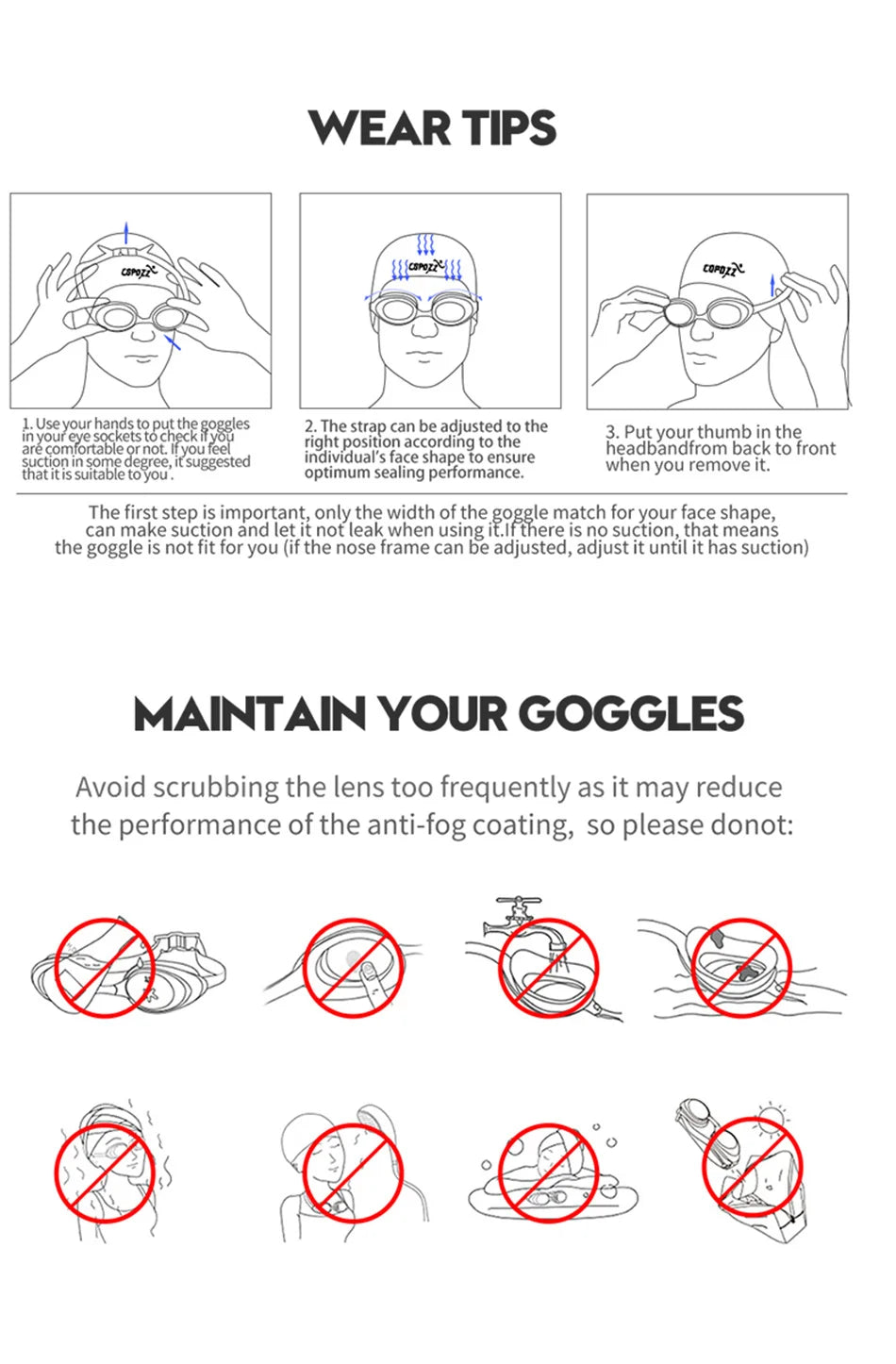 Professional Female Swimming Goggles Electroplate Swim Glasses