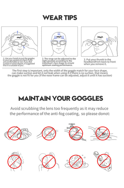 Professional Female Swimming Goggles Electroplate Swim Glasses
