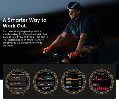 Original KOSPET TANK T3 Smart Watch For Men Military