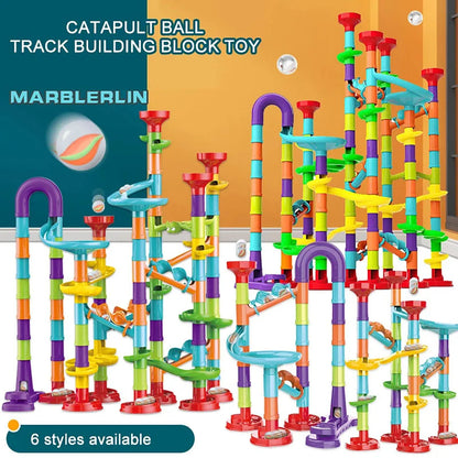Children'S Diy Montessori Toy Puzzle Track Block Children Toy