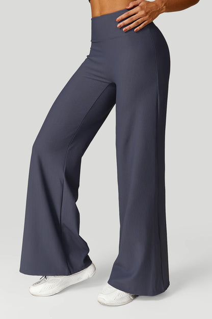 Women  Wide-leg Yoga Pants High Waist Stretchy Leggings