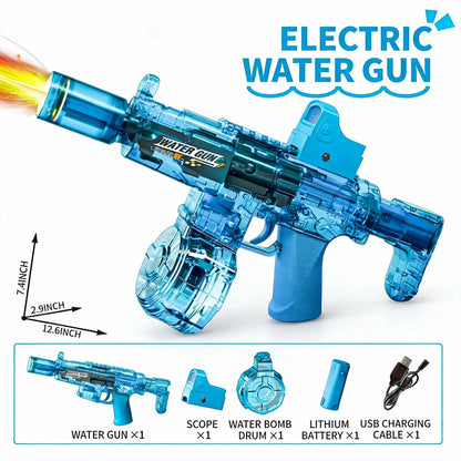 Simulated Firing and Recoil Electric Water Gun Toys Children